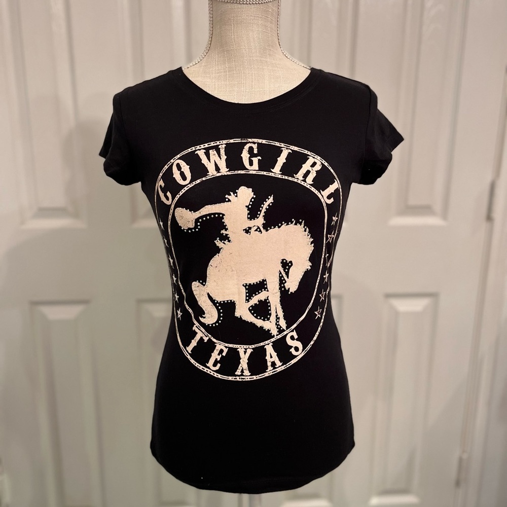 Medium black Print T shirt with embellishments